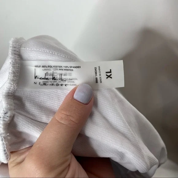 Nicole Miller Twist Front‎ Plunge One-Piece Swimsuit Leopard Print Xlarge - Picture 7 of 8